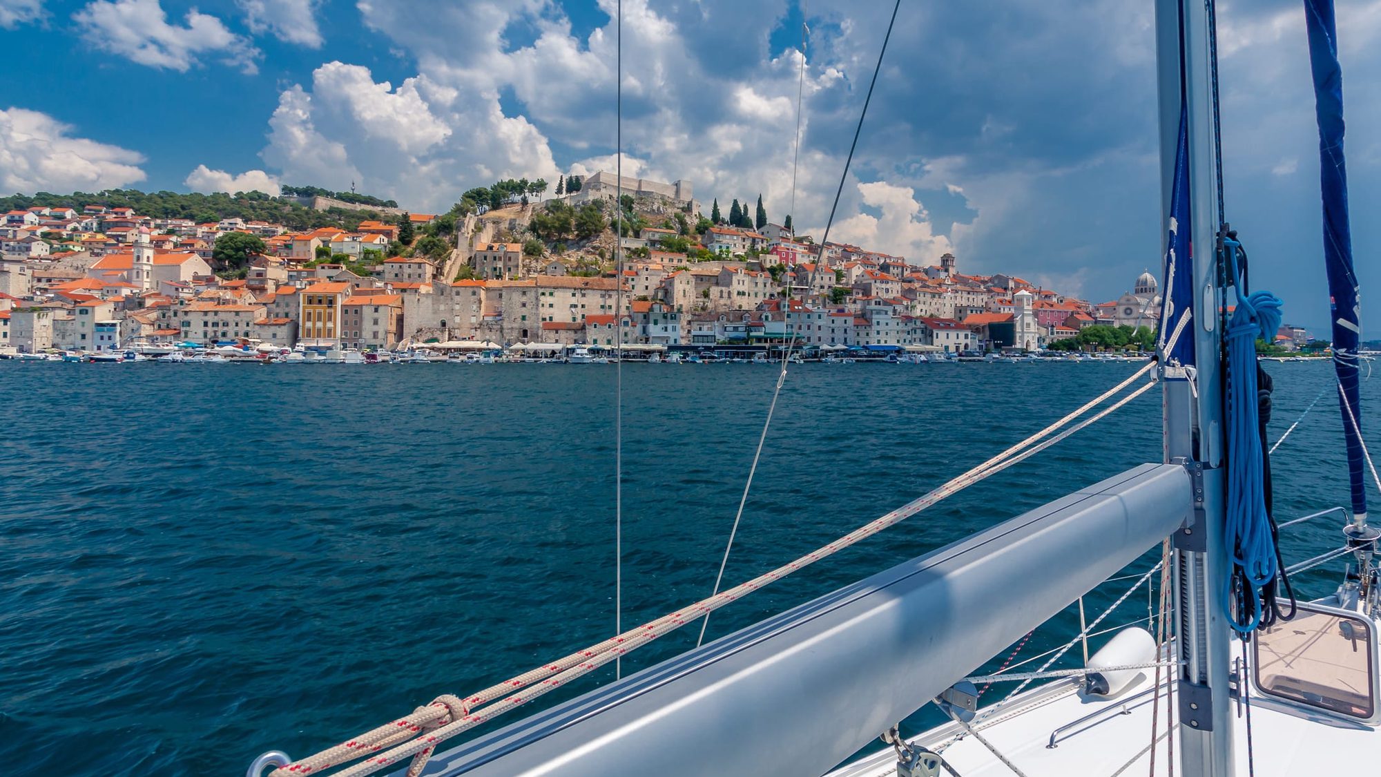 Šibenik, Croatia, seen from the water